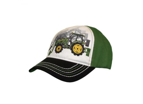 MC53080604BK - Kinderpet JOHN DEERE wit en groen - 1