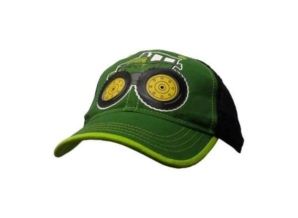 MCPBJSH963GT - Cap voor kinderen tractor JOHN DEERE groen en zwart - 1