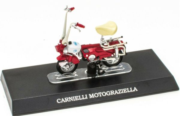 MAGMOT022 - Bromfiets CARNIELLI Motograziella rood en wit - 1