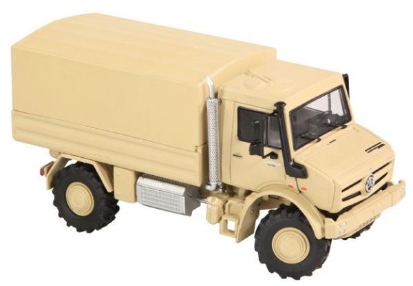 NZG9114 - MERCEDES BENZ Unimog U 5023 softtop zand - 1