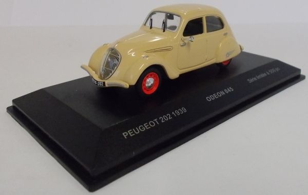 ODE045 - PEUGEOT 202 1938 beige gelimiteerd tot 500 exemplaren - 1