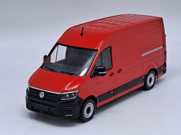 ODE143 - VOLKSWAGEN Crafter L2H2 Rood met brandweerstickers - Beperkt tot 504 stuks. - 1