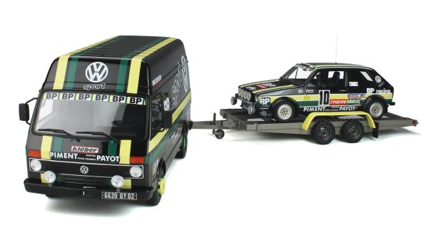 OT353 - VOLKSWAGEN LT35 met Golf GTI MK1 GR.2 #10 Zwart en groen J.PANCIATICI - 1