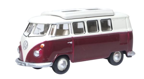 OXF76VWS010 - VOLKSWAGEN Type 1 Camper Titan rood en beige - 1