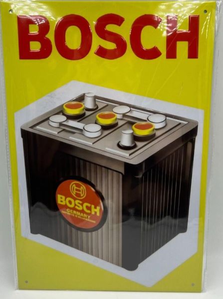 MAGPB201 - Geel BOSCH metalen bord - 20x30cm - 1