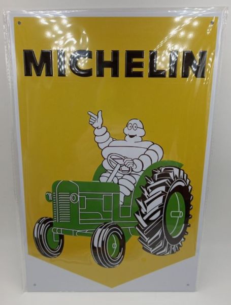 MAGPB208 - MICHELIN metalen plaat met tractor - 20x30 cm - 1