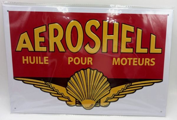 MAGPB222 - Metalen bord AEROSHELL - 20x30 cm - 1