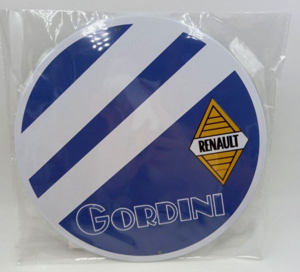 MAGPB227 - Metalen ronde plaat - RENAULT Gordini - Ø20 cm - 1