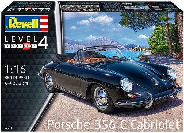 REV07043 - PORSCHE 356C cabrioletmodel om te monteren en te schilderen - 1