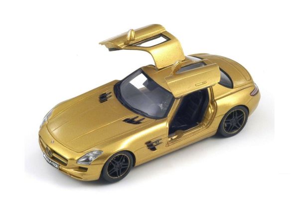 SPAS1023 - MERCEDES SLS AMG met open deuren 2009 Goud - 1