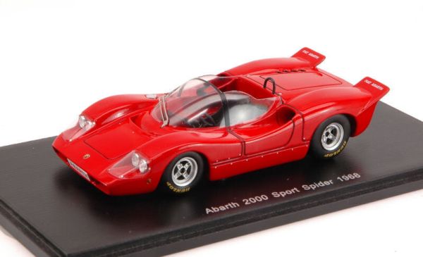 SPAS1329 - ABARTH 2000 Sport Spider 1968 Rood - 1