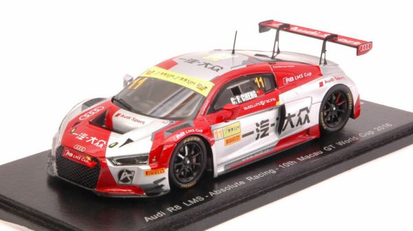 SPASA115 - AUDI R8 LMS #11 10e Macau GT World Cup 2016 Cheng Congfu - Beperkt tot 300 exemplaren. - 1