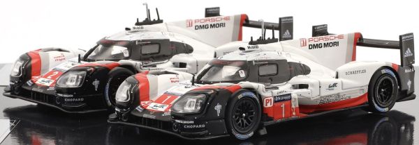 IXO-SP919-SET2 - 2 PORSCHE 919 Hybrid #1 en #2 Winnaar van de 24 uur van Le Mans 2017 - 1