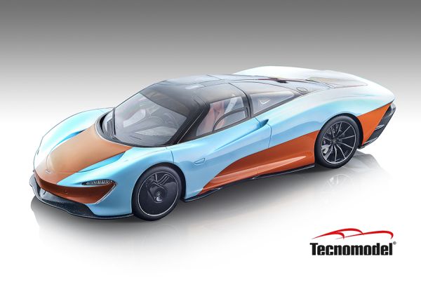 TM18-EX08E - 2020 McLAREN Speedtail blauw en oranje - Gelimiteerd tot 24 ex. - 1