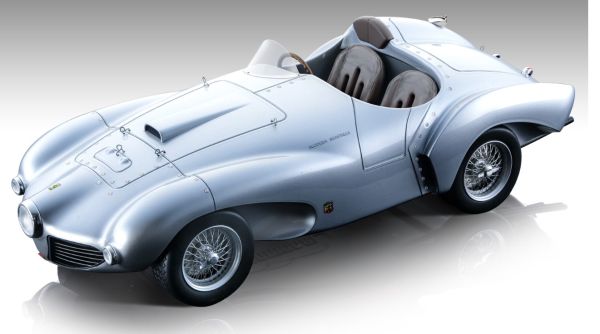 TM18-209B - FERRARI 166 MM Abarth persversie 1953 zilver - Gelimiteerd tot 90 stuks - 1