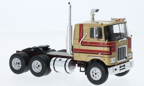 IXOTR168.22 - MACK Serie F 6x4 1977 Metallic beige en rood - 1