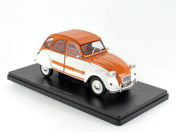 G111V054 - CITROEN 2CV Spot oranje en wit - 1