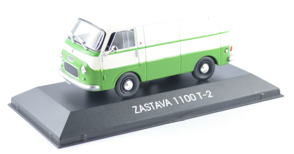 MAGLCZAS1100 - ZASTAVA 1100 T-2 1962 groen en wit Sovjet-hulpprogramma verkocht in blister - 1