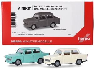 HER013901 - TRABANT 601 Limousine 2 stuks – In kit