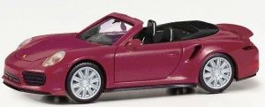 HER038928-002 - PORSCHE 911 Turbo Cabrio rood metallic