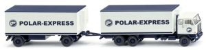 WIK045704 - Gekoelde 6X4 vrachtwagen-aanhangwagen VOLVO F88 Polar-Express 2-assige aanhangwagen