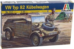 ITA0312 - VOLKSWAGEN Typ 82 Kubelwagen om te monteren en te schilderen