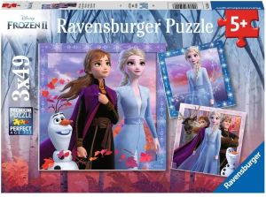 RAV050116 - Frozen 3x49-delige puzzel De reis begint