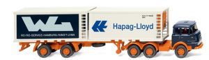 WIK052201 - KRUPP 6x2 met bak en koelcontainer HAPAG LLOYD/WL