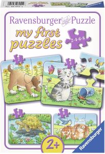 RAV069514 - Mijn eerste puzzels - 4 puzzels 2;4;6 en 8 stukjes - Pets