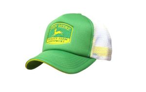 1308-0694-GR - JOHN DEERE groene pet met witte gaasrug