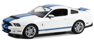 GREEN13674 - 2011 FORD Mustang GT500 Wit met blauwe strepen