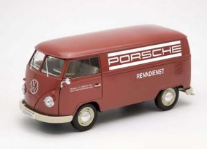 WEL18053TDA - VOLKSWAGEN T1 bus PORSCHE RENNDIENST rood