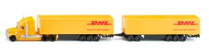 SIK1806/00002 - 6x4 vrachtwagen met 3 assige aanhanger en DHL 2+3 assige aanhanger