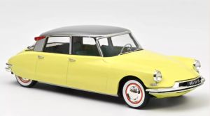 NOREV181762 - 1960 CITROEN DS19 narcissengeel met caravan Digue Panoramic