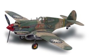 REV15209 - Bouwbaar P-40B Tiger Shark-vliegtuig