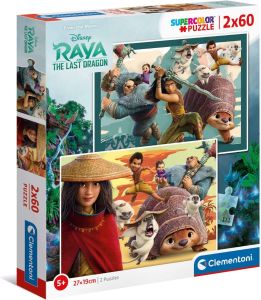 CLE21616 - Puzzel 2x60 stukjes DISNEY RAYA