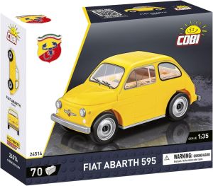 COB24514 - FIAT 500 Abarth 1965 geel - 70 delig