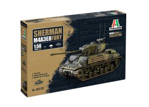 ITA25772 - SHERMAN M4A3E8 Fury-tank om te monteren en te schilderen