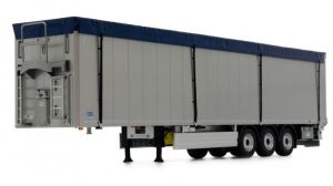 MAR2016-03 - Schuifvloertrailer KNAPEN Blauw Tarp