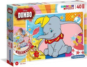 CLE25461 - 40 stukjes puzzel te maken op de vloer DUMBO - 100x70 cm