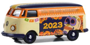 GREEN30482 - VOLKSWAGEN T2 PANEL VAN Dia de los Muertos 2023 blisterverpakking