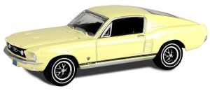 GREEN30504 - FORD Mustang GT Fastback 1967 geel uit de serie HIGH COUNTRY SPECIAL in blisterverpakking