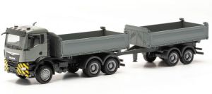 HER316255 - MAN TGS 6x4 kiepwagen met 2-assige aanhanger