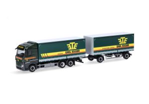 HER316835 - MERCEDES-BENZ S 2.5 6x2 met dekzeil aanhanger 1+1 EMIL EGGER