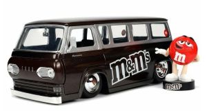 JAD32027 - FORD Econoline Bus met rood M&M'S figuurtje 1965