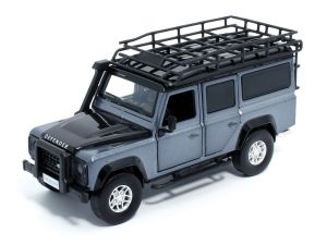 TAY32105013 - LAND ROVER defender 110 grijs met lichten en geluiden