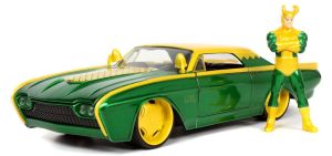 JAD33357 - FORD Thunderbird met groene LOKI figuur 1963 MARVEL