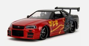 JAD35133 - NISSAN Skyline GT-R 2002 rood en zwart - GODZILLA