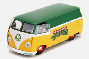 JAD35666 - VOLKSWAGEN Bus 1961 Geel en groen - TORTUES NINJA