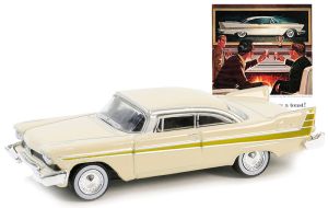 GREEN39140-B - PLYMOUTH Fury 1957 Beige uit de serie VINTAGE AD CARS in blisterverpakking